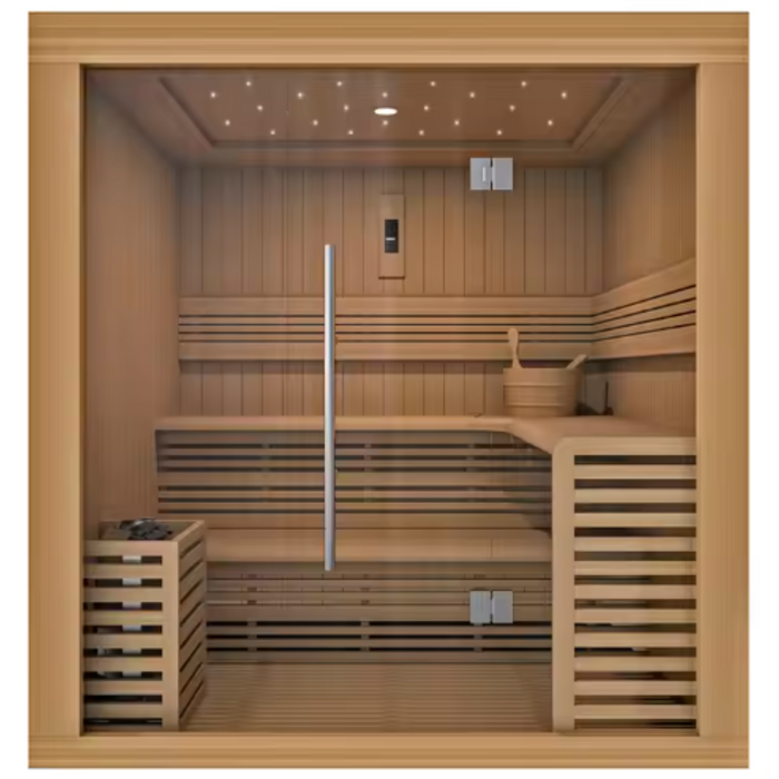 RelaxHaven 4-Person Wood Sauna