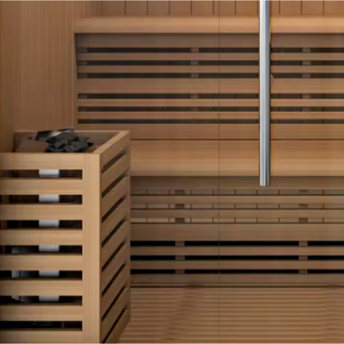 RelaxHaven 4-Person Wood Sauna